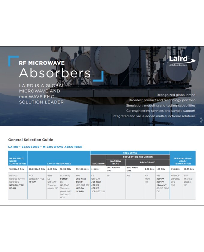 Laird RF Microwave Absorber Solutions