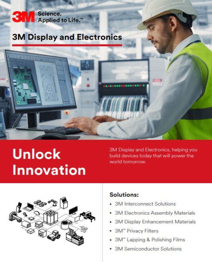 3M Display and Electronics Solutions Overview PDF Cover