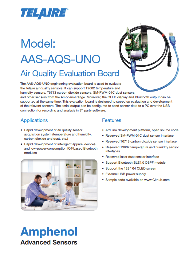 Amphenol Advanced Sensors Telaire Air Quality Evaluation Board