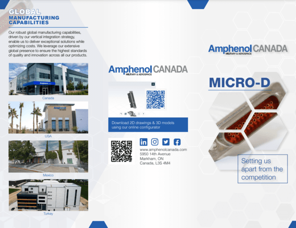 Amphenol Canada Micro-D Connectors PDF Cover