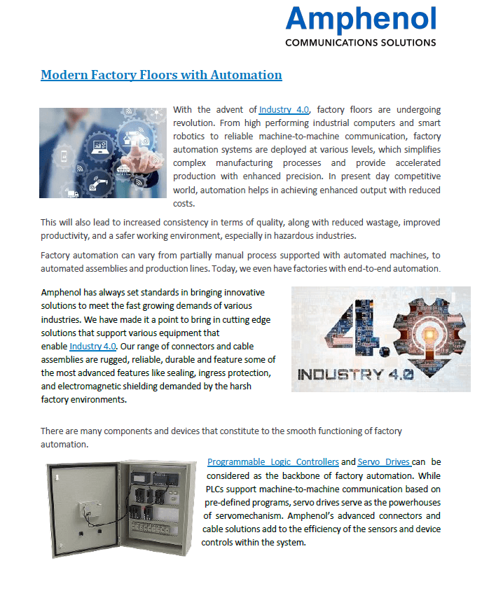 Modern Factory Floors with Automation PDF Cover