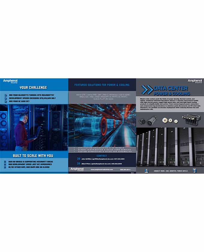 Amphenol Industrial Data Center Power and Cooling Solutions Line Card