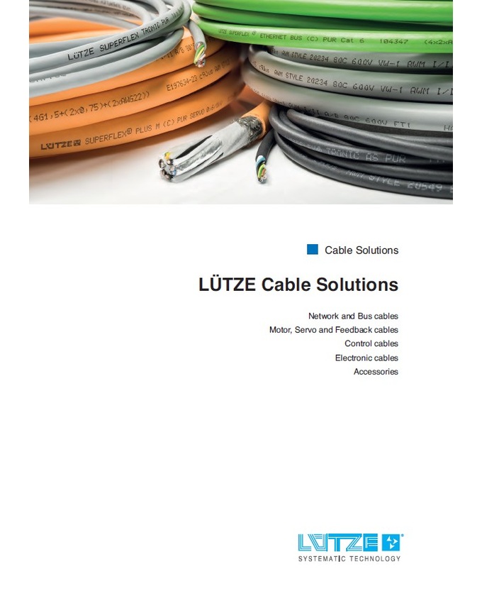 Amphenol LUTZE Cable Solutions Catalog PDF Cover