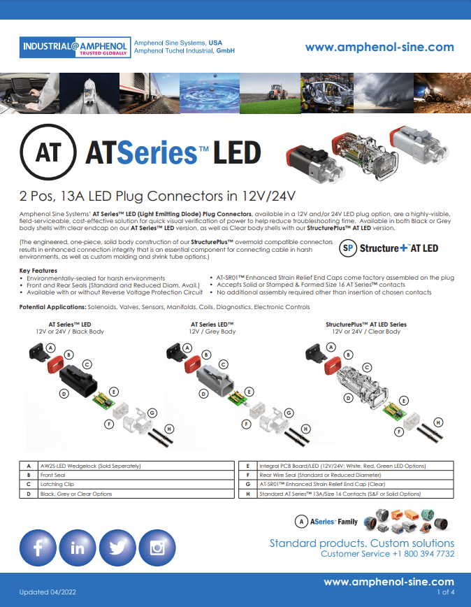 Amphenol Sine AT Series LED Flyer