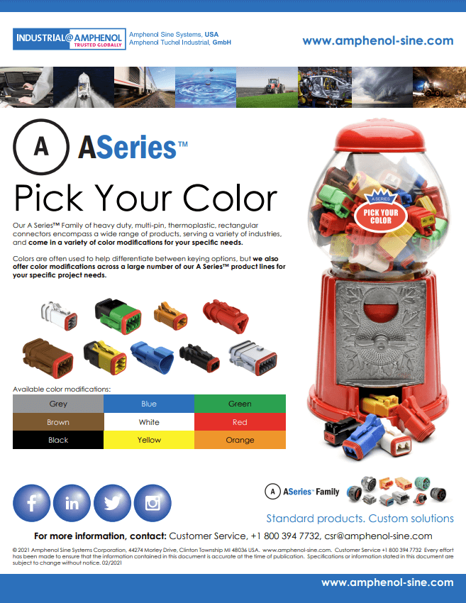 Pick Your Color Option for A Series Connectors