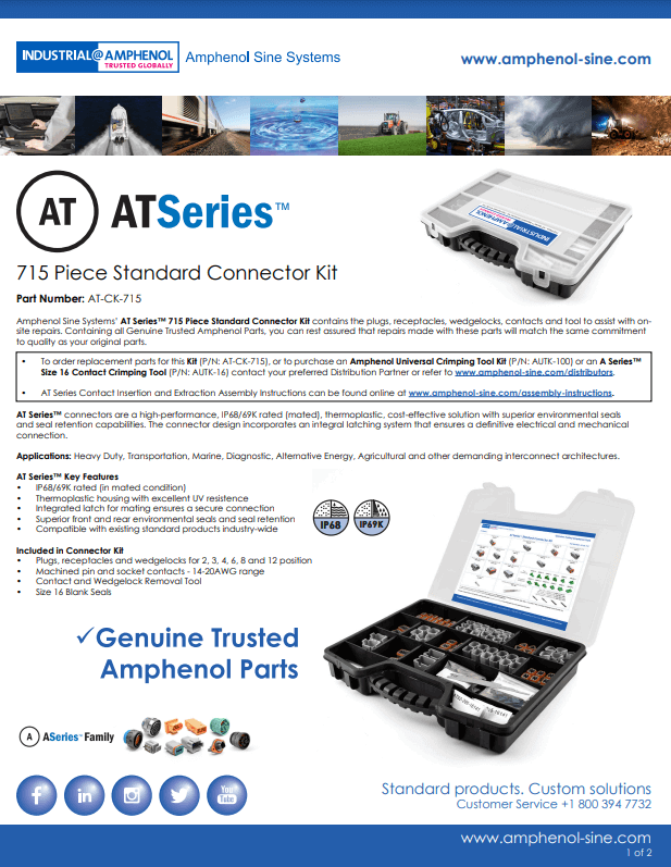 AT Series Connector Repair Kit Manual