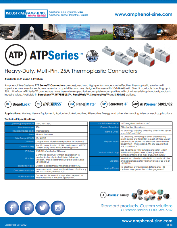 ATP Series Automotive Connectors Catalog