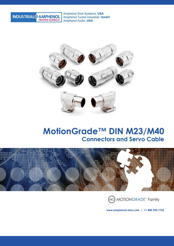 MotionGrade DIN M23/M40 Circular Connectors