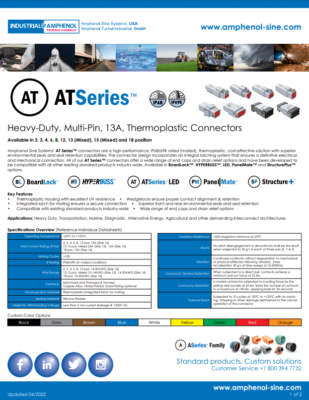Amphenol Sine AT Series - Reduce your SKU's PDF Thumbnail