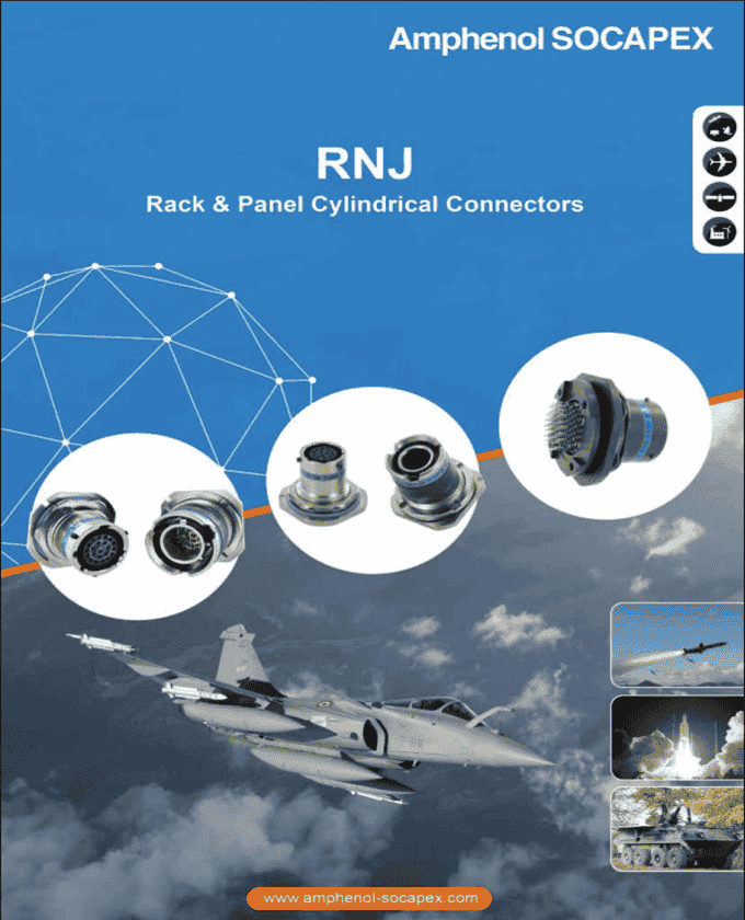 Amphenol SOCAPEX RNJ Cylindrical Connectors Catalog Cover