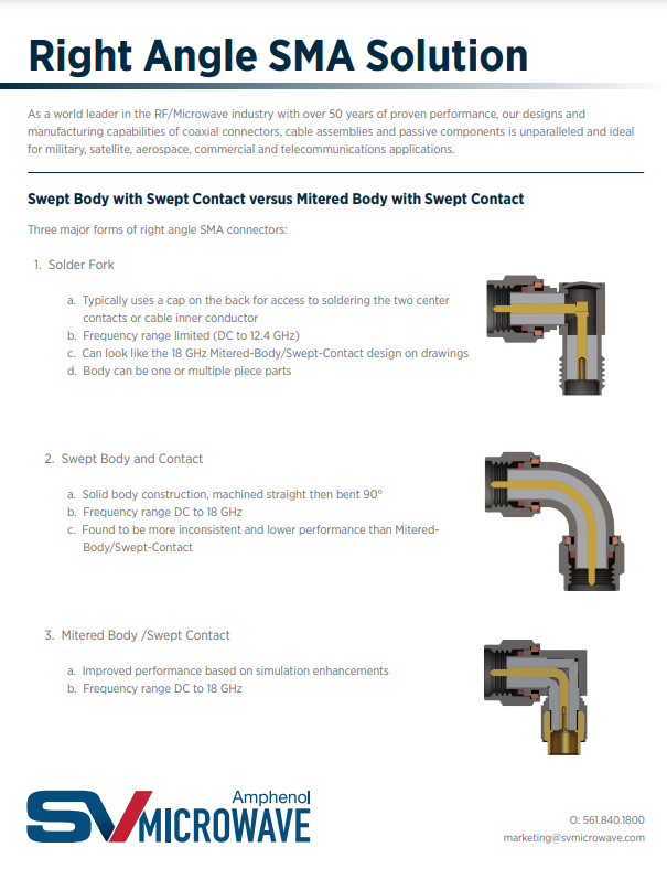 SMA Connector & Cable Solutions Whitepaper