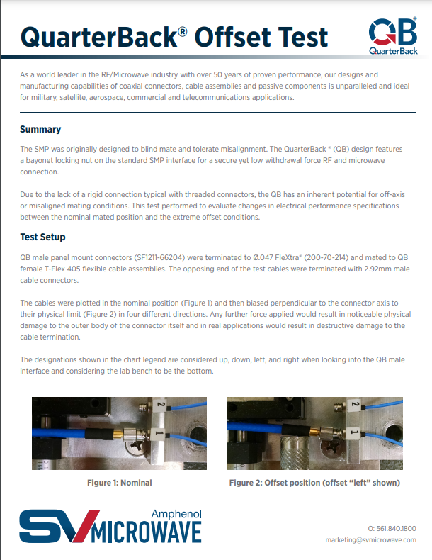 QuarterBack RF Interconnects Whitepaper