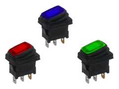 DSR Series Illuminated Rocker Switches