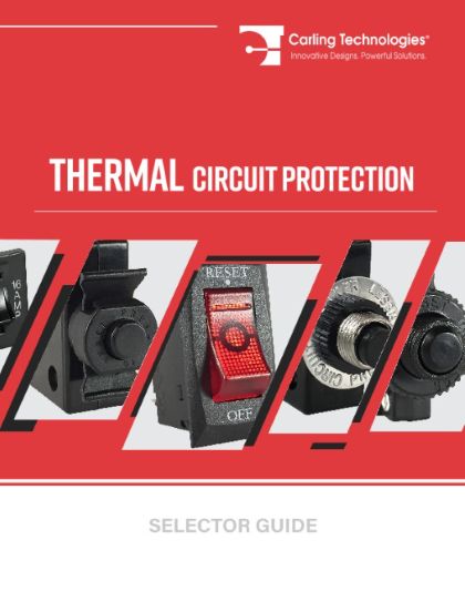 Carling Technologies Thermal Circuit Breakers PDF Thumbnail