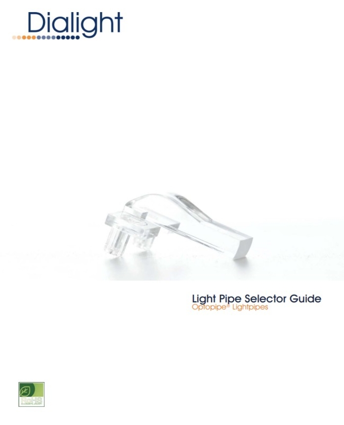 Dialight Light Pipe Selector Guide Cover