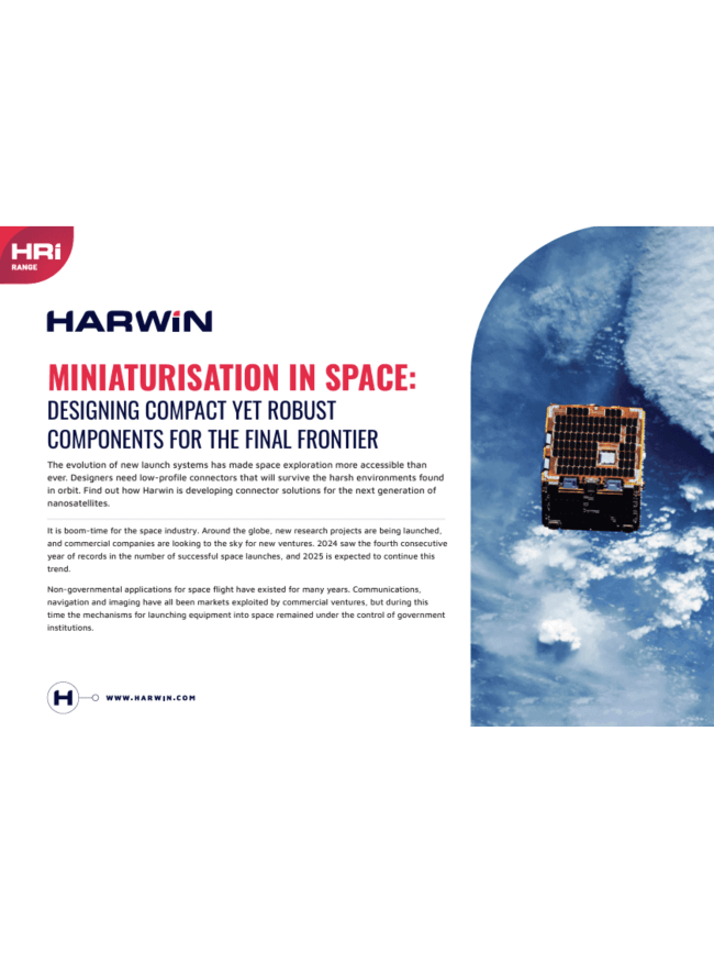 Harwin Miniturisation in Space PDF Brochure
