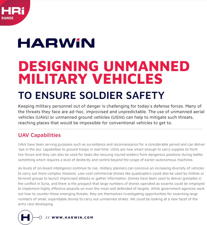 Harwin Unmanned Military Vehicles PDF Cover
