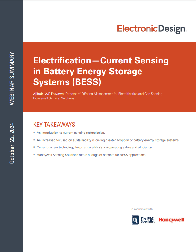 Honeywell Current Sensing Technologies in BESS PDF Cover