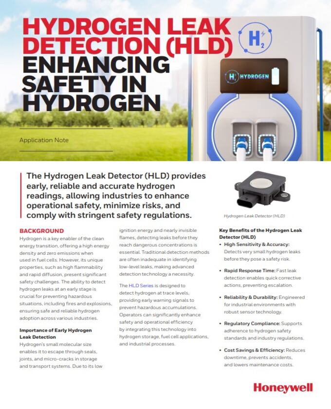 Honeywell Hydrogen Leak Detection Solutions Guide Cover