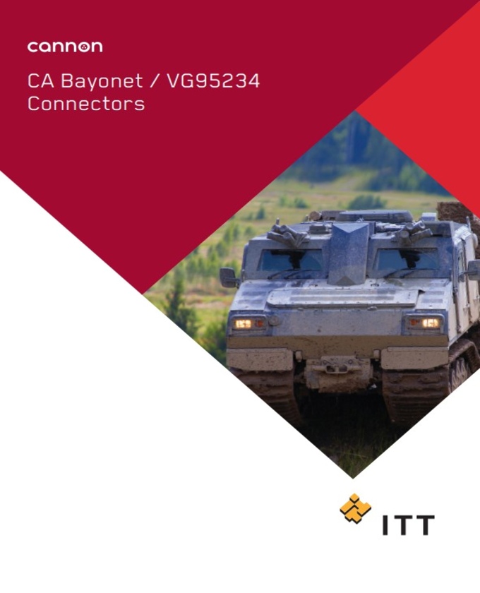 ITT Cannon CA Bayonet Connectors Catalog Cover