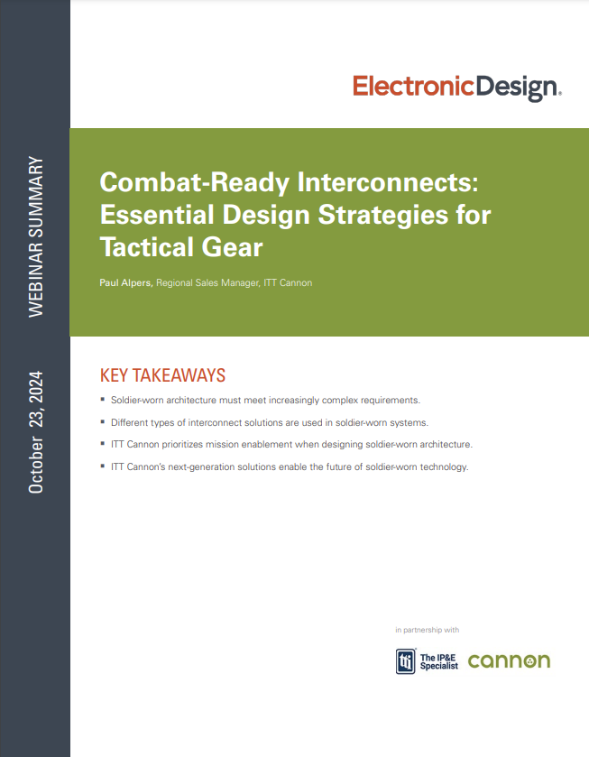 ITT Cannon Combat Ready Interconnects for Modern Warfare PDF Cover