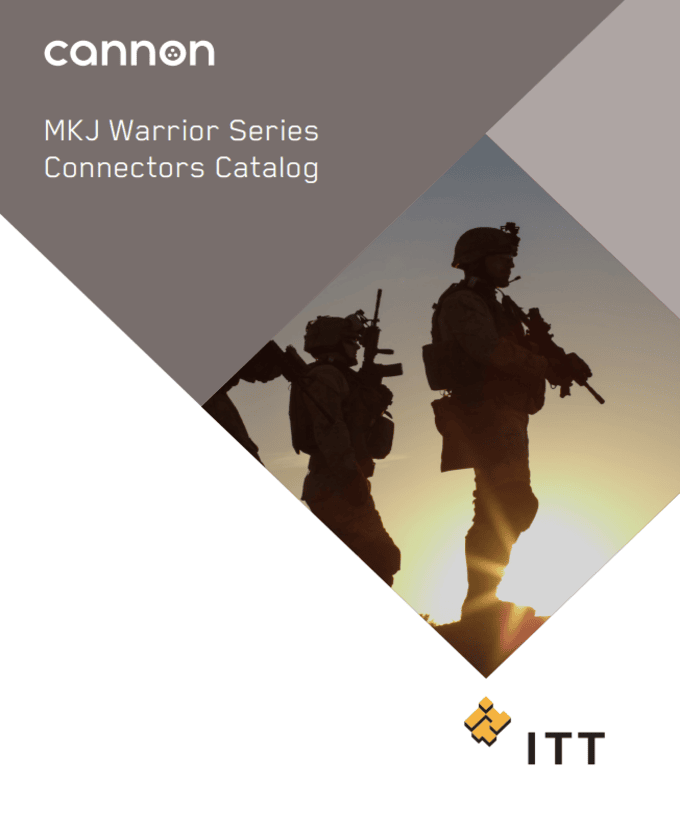 ITT Cannon MKJ Warrior Series Connectors Catalog Cover