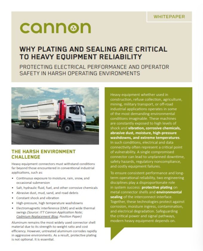  ITT Cannon Sealing Future of Vehicle Control Systems Whitepaper