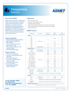 KEMET Transportation Automotive PDF Thumbnail