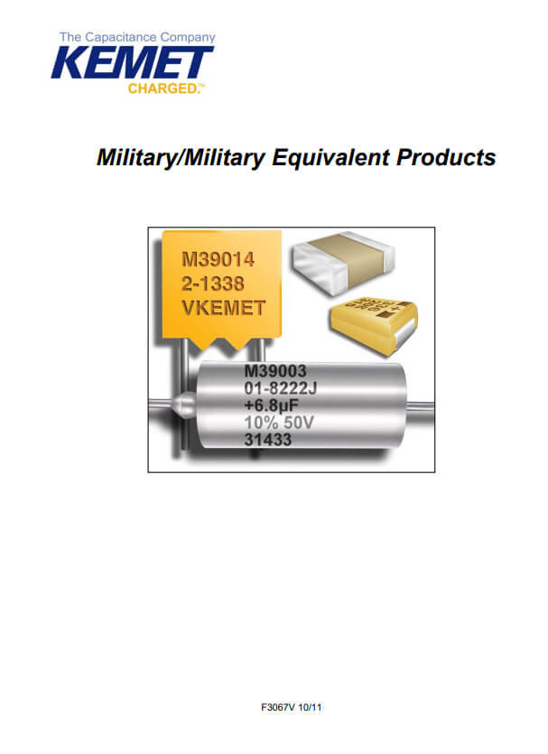 KEMET Military Equivalent Products Guide