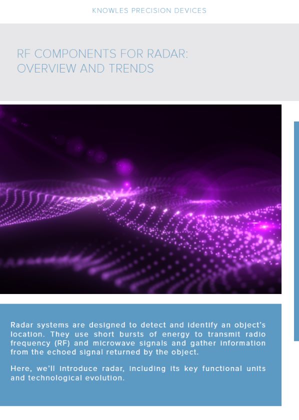 Knowles Radar RF Components Overview and Trends PDF Cover