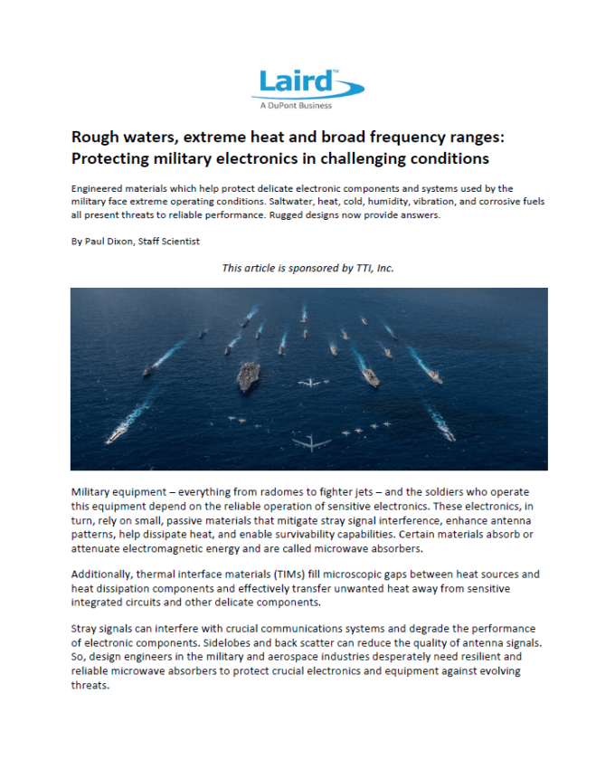 Laird Protecting Defence Electronics in Challenging Conditions White Paper