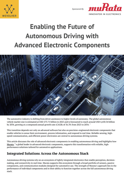 Murata Enabling the Future of Autonomous Driving PDF Cover