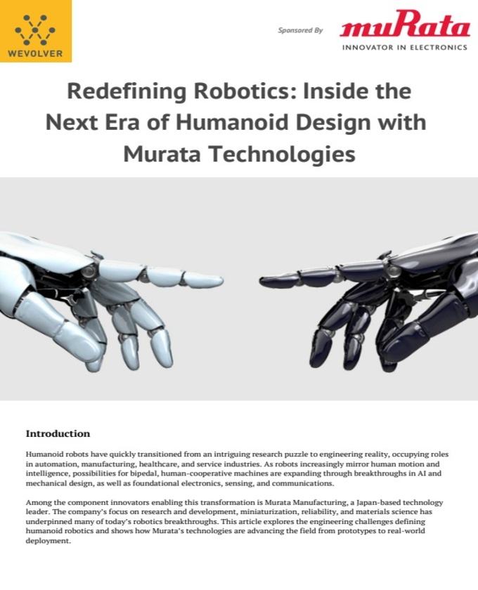 Murata Redefining Robotics Humanoid Design PDF