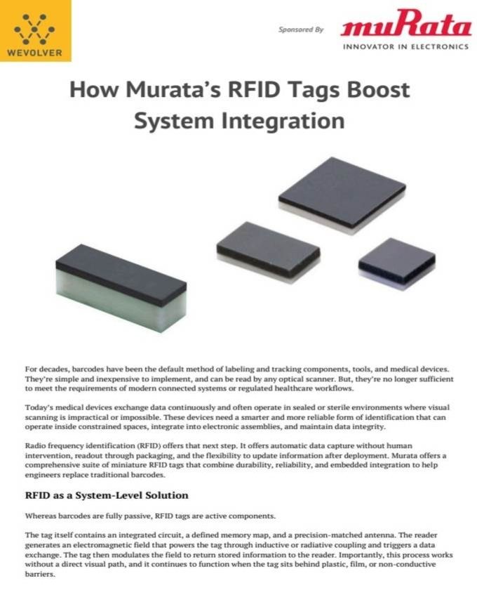 Murata RFID Tags System Integration PDF