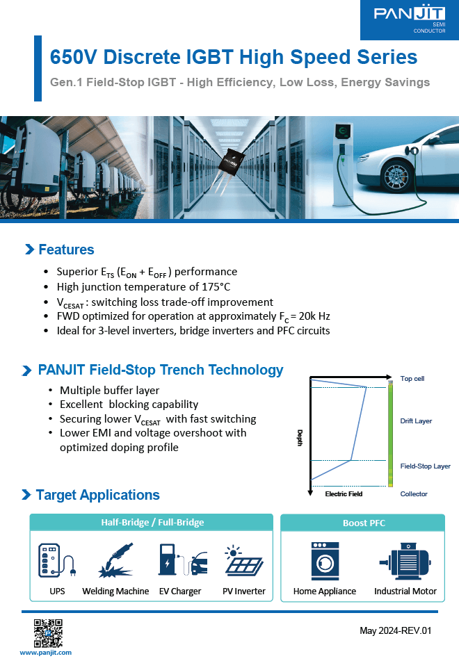 PANJIT High-Speed Discrete IGBTs PDF Cover