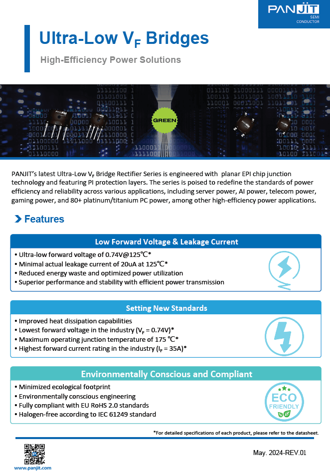 PANJIT Ultra-Low VF Bridges PDF Cover