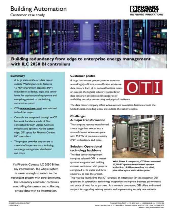 Phoenix Contact Building Automation Case Study PDF