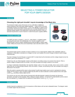 Selecting Power Inductors SMPS Design