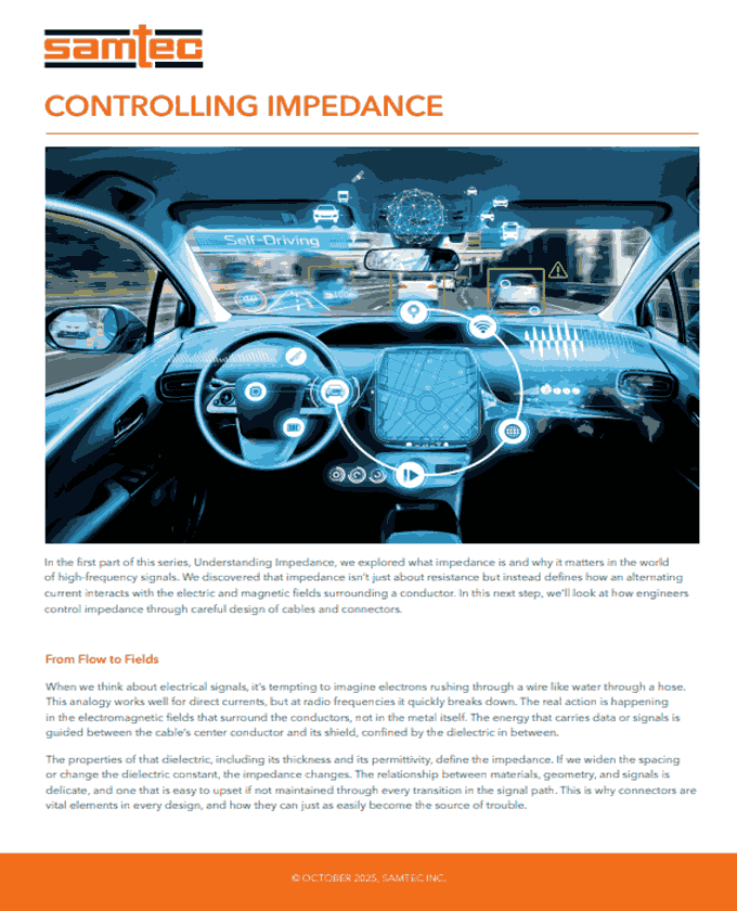Samtec Controlling Impedance PDF Cover