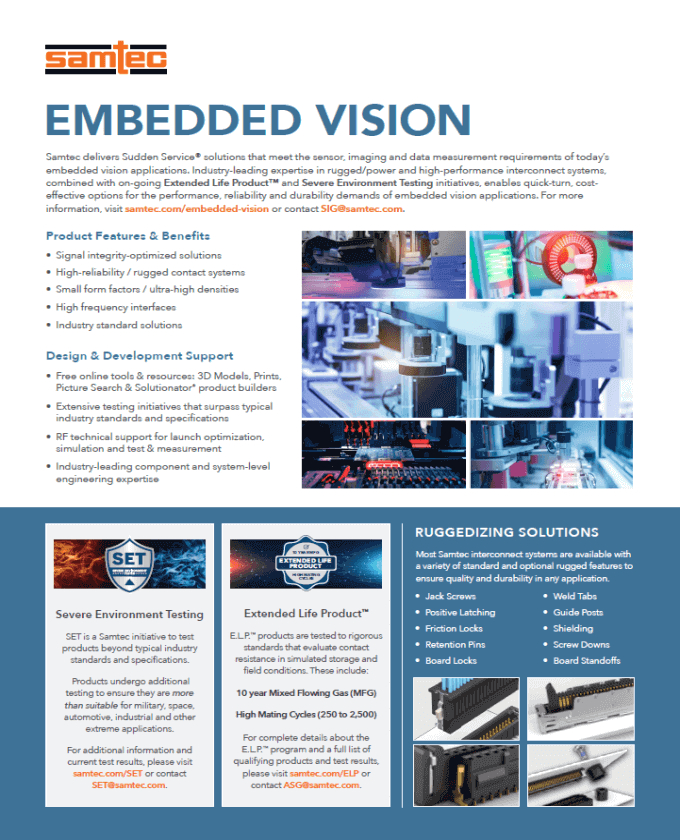  Samtec Embedded Vision PDF Cover