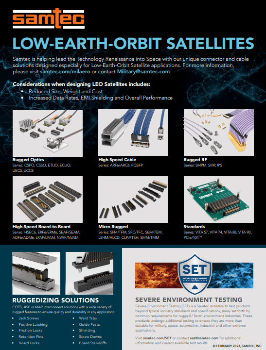Samtec Low-Earth-Orbit Satellites PDF Cover