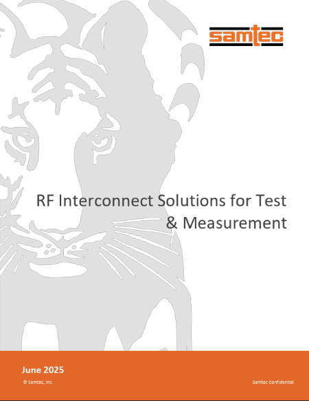 Samtec RF Interconnect Solutions Test & Measurement PDF 