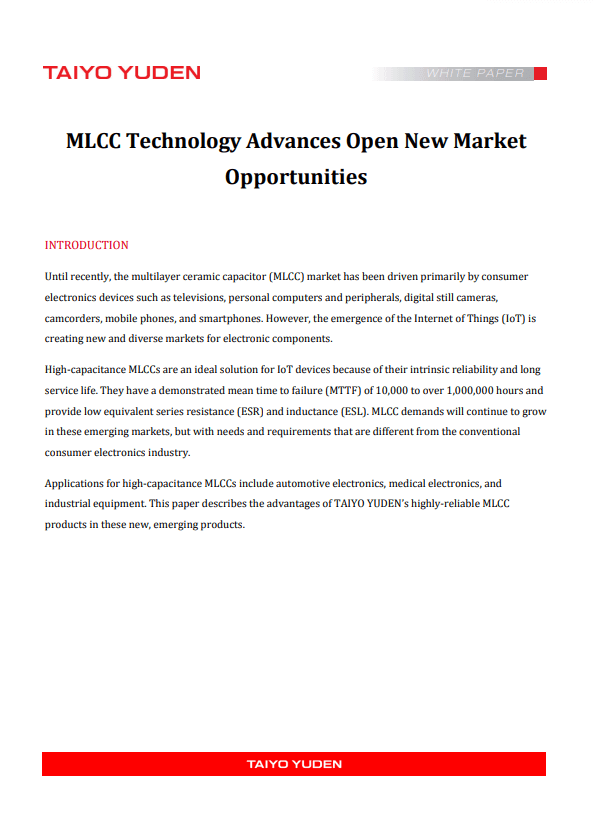 TAIYO YUDEN MLCC White Paper