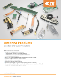TE Connectivity Antenna Products Standard and Custom Solutions