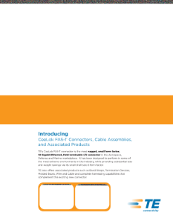 TE Connectivity CeeLok FAS-T Connectors PDF Thumbnail