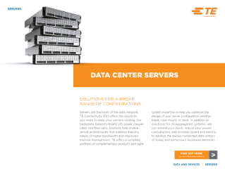 TE Connectivity Data Center Servers