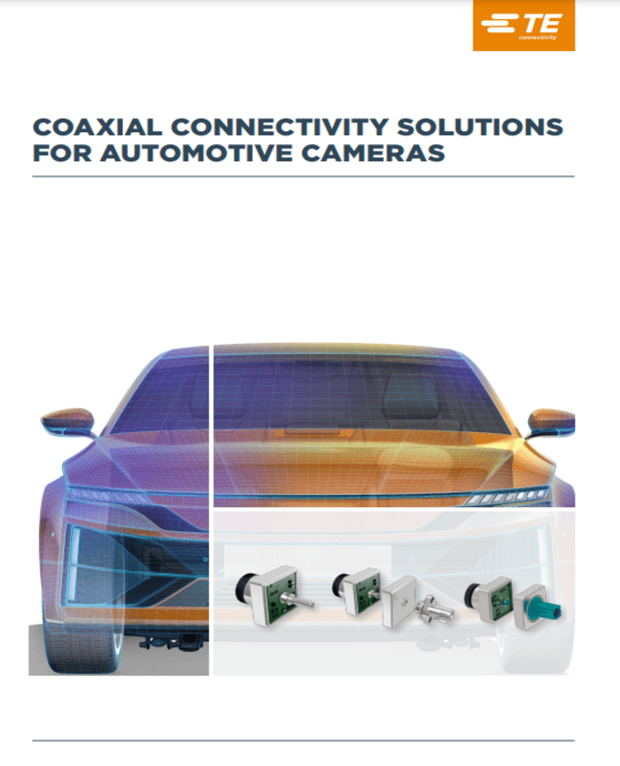 TE Connectivity Coaxial Solutions for Automotive Cameras Guide Cover