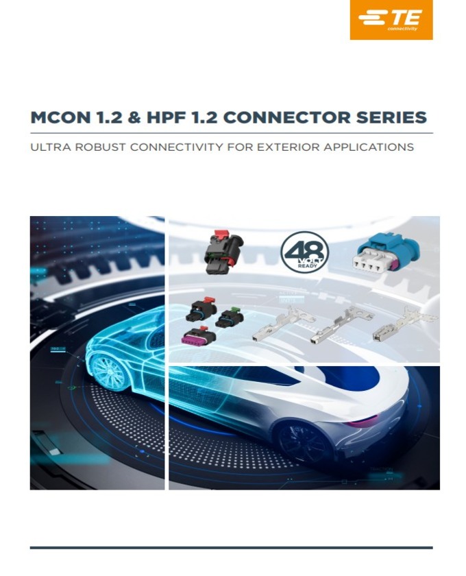 TE Connectivity MCON 1.2 & HPF 1.2 Connectors Guide Cover