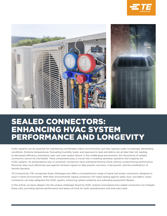 TE Connectivity Sealed Connectors: Enhancing Reliability Brochure
