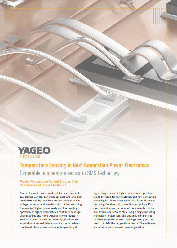 YAGEO Nexensos Temperature Whitepaper PDF Cover